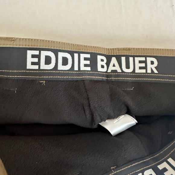 Eddie Bauer Men's Rainier Fleece Lined Pant Size 30X30 Tan Stretch Fit (NEW) - Picture 8 of 16